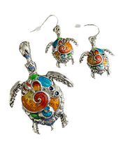 Load image into Gallery viewer, Pendant Designer Multicolor Turtle
