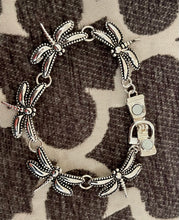 Load image into Gallery viewer, Magnetic Bracelet Silvertone Dragonfly
