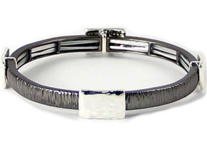 Bracelet Designer in Black and Silver